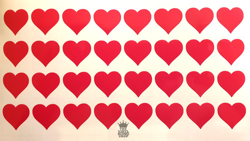 Heart bike stickers vinyl - bike,