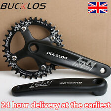 30/32/34/36/38/40/42T 104BCD Single Chainring Square Hole Crank MTB Crankset UK