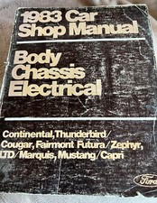 1983 Ford Car Service Shop Manual Body Chassis Electrical various cars
