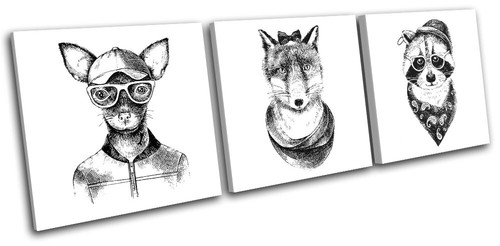 Hipster toy terrier fox - hipster,