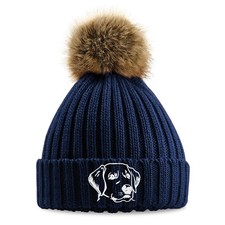 Labrador Embroidered Pom