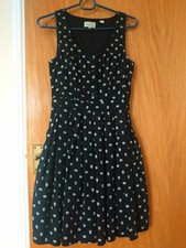 Jack Wills Cute Sleeveless Fit&Flare Lined Pleated Dress, Size 6, Excellent Cond