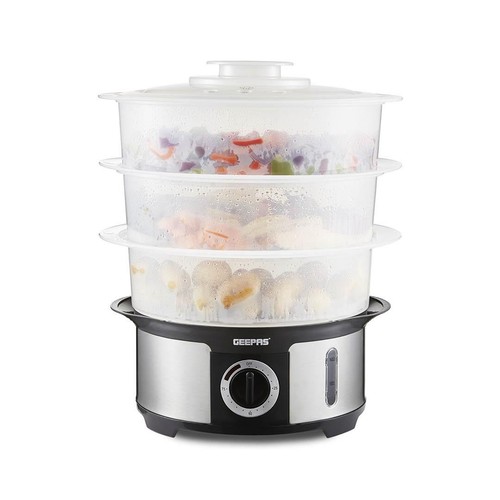 Geepas food steamer 12l - food,