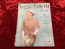 Vintage Vogue Fashion Pattern Book Magazine April -  May 1951 Women's Wear
