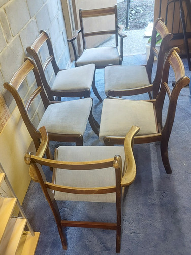 Used wooden dining chairs - used,
