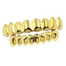 18K Gold Rock Joker Grill Top