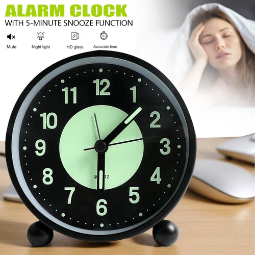 Alarm clock bedside - alarm, silent