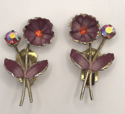 Austrian clip earrings - austrian,
