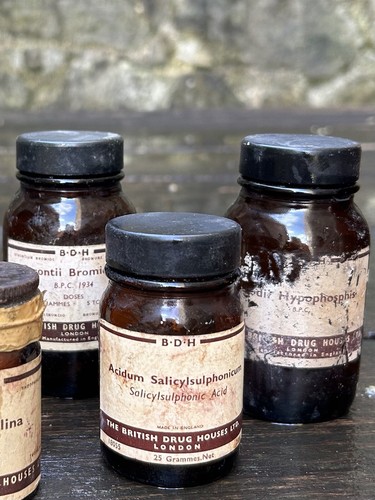 Old apothecary bottles - apothecary,