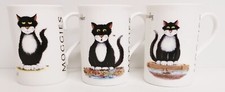 Moggies Mugs Set of 3 Bone