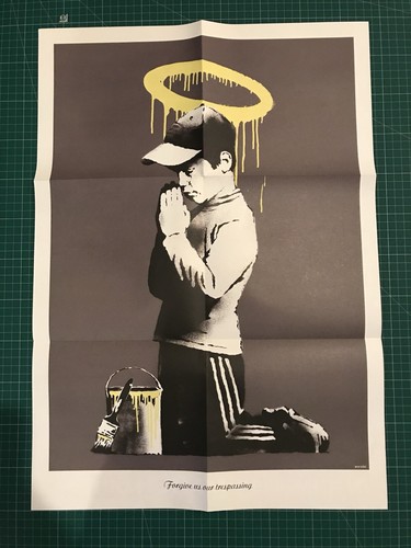 Banksy forgive our - “forgive, us