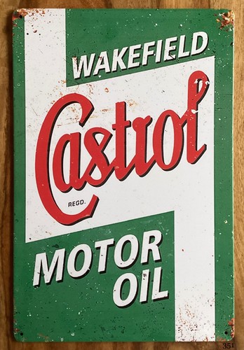 Castrol motor oil retro man - motor,
