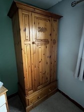 Fantastic Solid Pine Single Door Wardrobe with Drawer