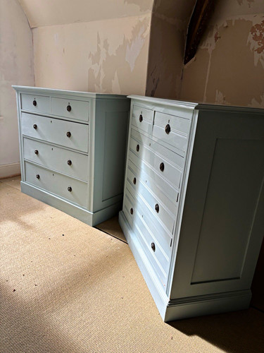 Edwardian painted wood - 2,