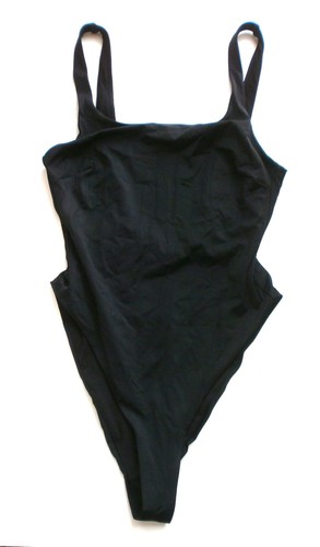Asos black high leg low - , back