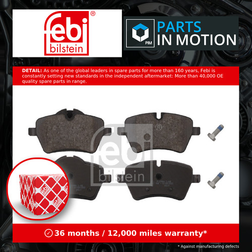 Brake pads set fits - fits, mini