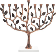 Large Copper Hanukkah Menorah