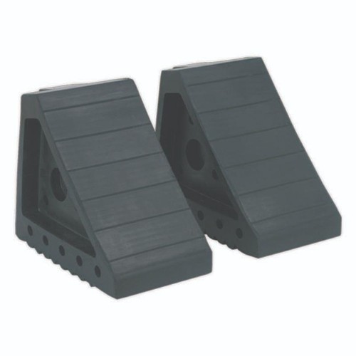 Rubber wheel chocks pair - wheel,