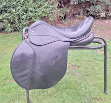 Top Quality Black Saddle Company  Vicenza GP Saddle 17.5" Med Fit VGC