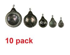 10 x  Dinsmores Non Toxic  FLAT BOMBS  Carp Fishing Weights, Leads Carp Feeder