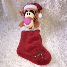 3D Tigger Christmas Stocking Winnie The Pooh Decoration Soft Toy - GIFT PRESENT