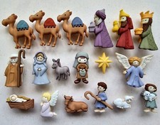 18 Craft Buttons NATIVITY