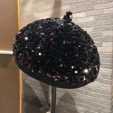Women Glitter Sequin Beret Hat