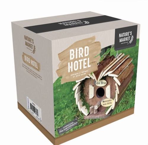 Wooden hanging bird - wooden,