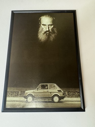 Framed vintage 1990 fiat - framed,