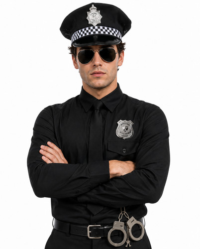 Adults mens 3pc police - adults, set
