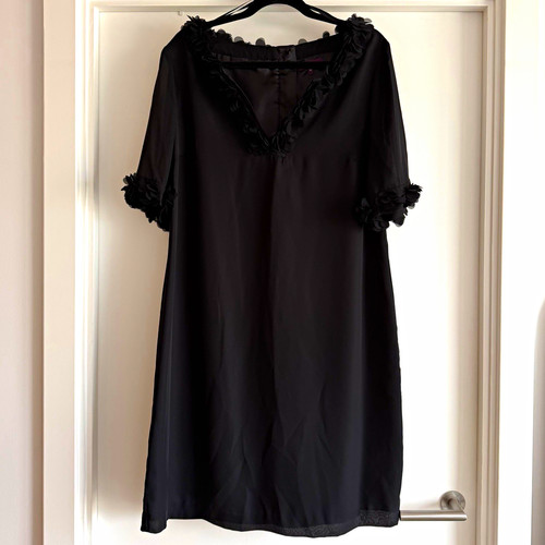 Début black chiffon - black, shift