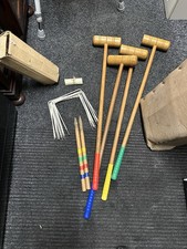 Croquet Set Wooden Garden Game