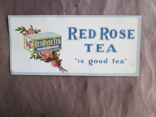 Vintage red rose - red, blotter