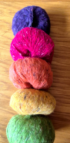50g balls rowan fine - x, tweed