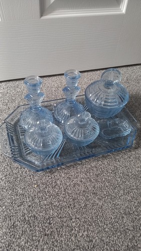 Vintage art deco - vintage, blue