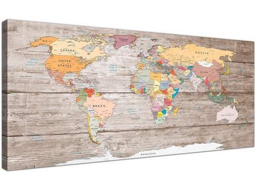 Large decorative map - large, of