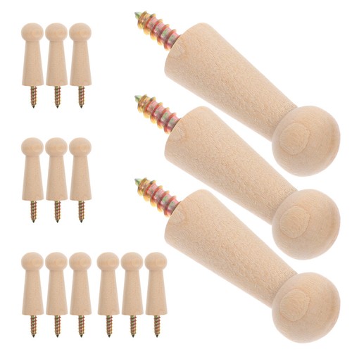 15pcs wooden pegs shaker coat - pegs,