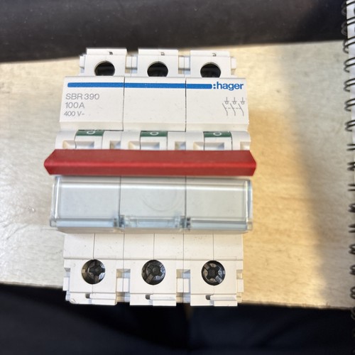 Hager main switch 100 amp - hager,