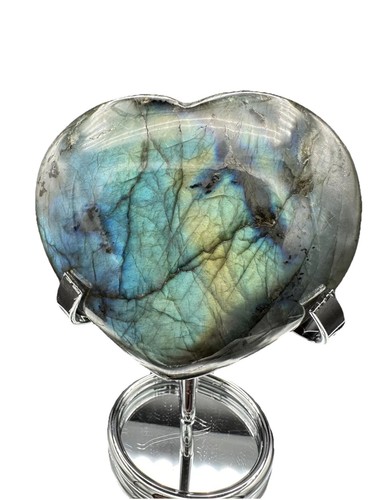 Crystal heart labradorite - crystal,