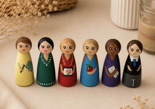 Set play peg dolls - play,