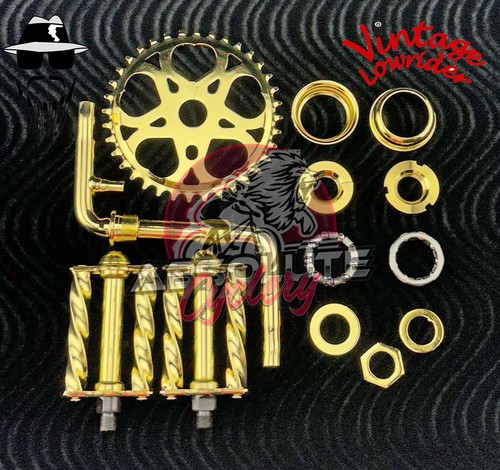 Vintage lowrider gold crank - lowrider,