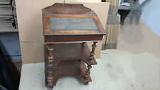 Davenport inlaid small desk with leather insert top UE240225C