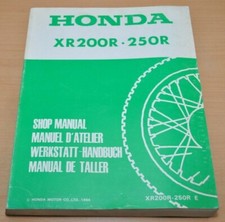 Honda XR 200 R 250R Motor Bremsen Kupplung Manuel Shop Manual Werkstatthandbuch