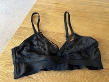 WORN ONCE! Sexy Black Lace Bralet NEW LOOK Size 8 BRALETTE BRA