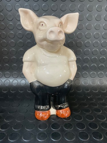 Piggy bank rising hawk - hawk, pottery