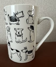 Dog Mug Coffee Tea Quirky Large Mug White Black Engraved Dogs Dog Lovers