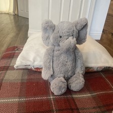 JELLYCAT MEDIUM BASHFUL ELEPHANT PLUSH TOY COMFORTER