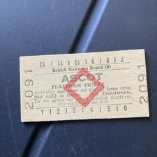 PLATFORM  TICKET.   (   Ascot