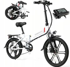 20" Portable Commuter Bike 60Nm 48V 10.4A  Folding City Bike 7 Speed -XD30WR