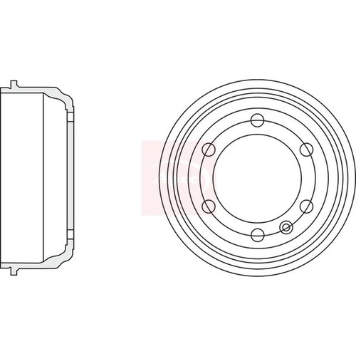Apec brake drum assembly rear - brake,